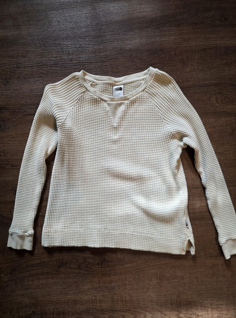 The North Face Thermal Cream Waffle-Knit Crewneck